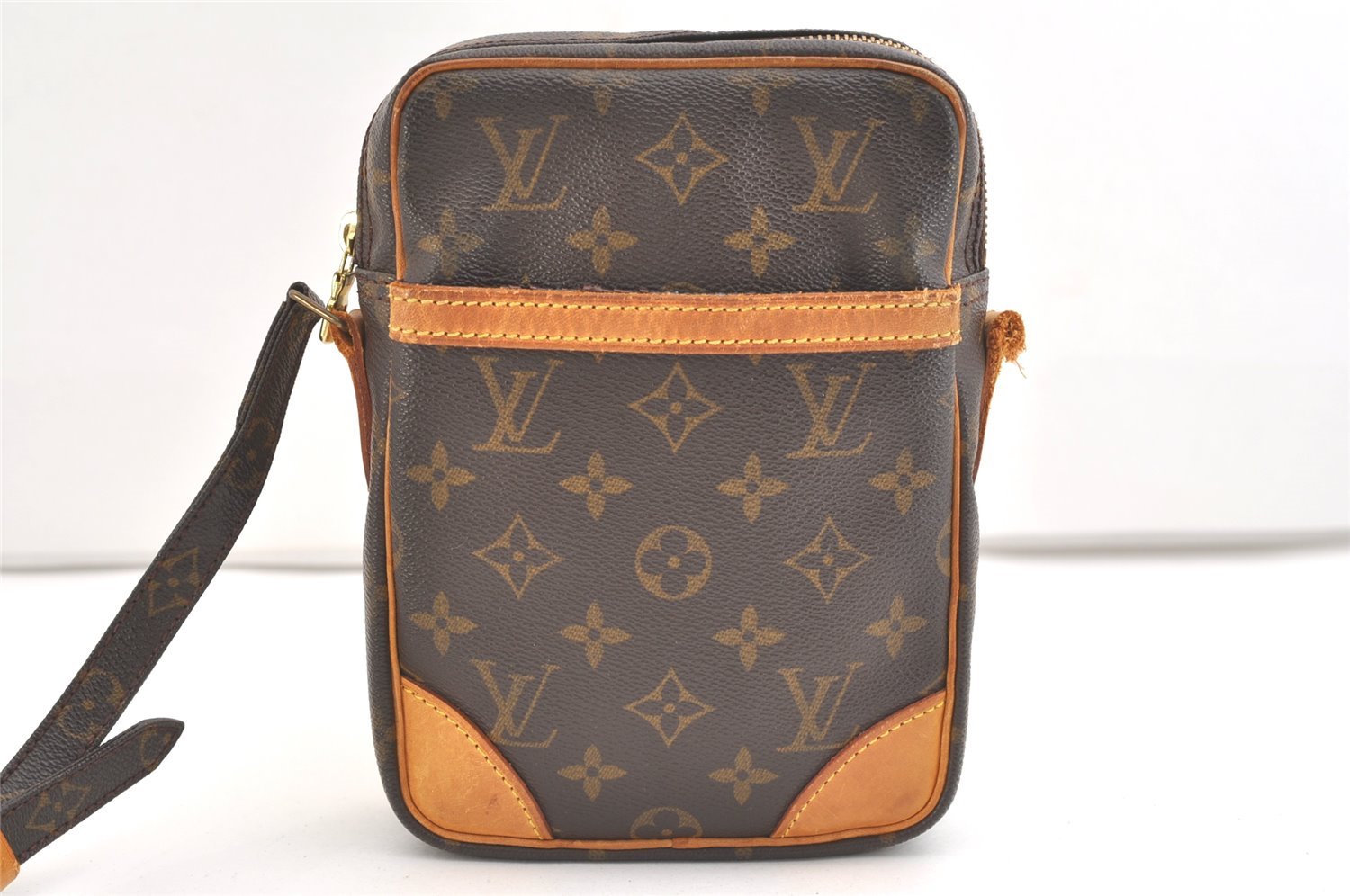 Authentic Louis Vuitton Monogram Danube Shoulder Crossbody Bag M45266 Junk 6012J