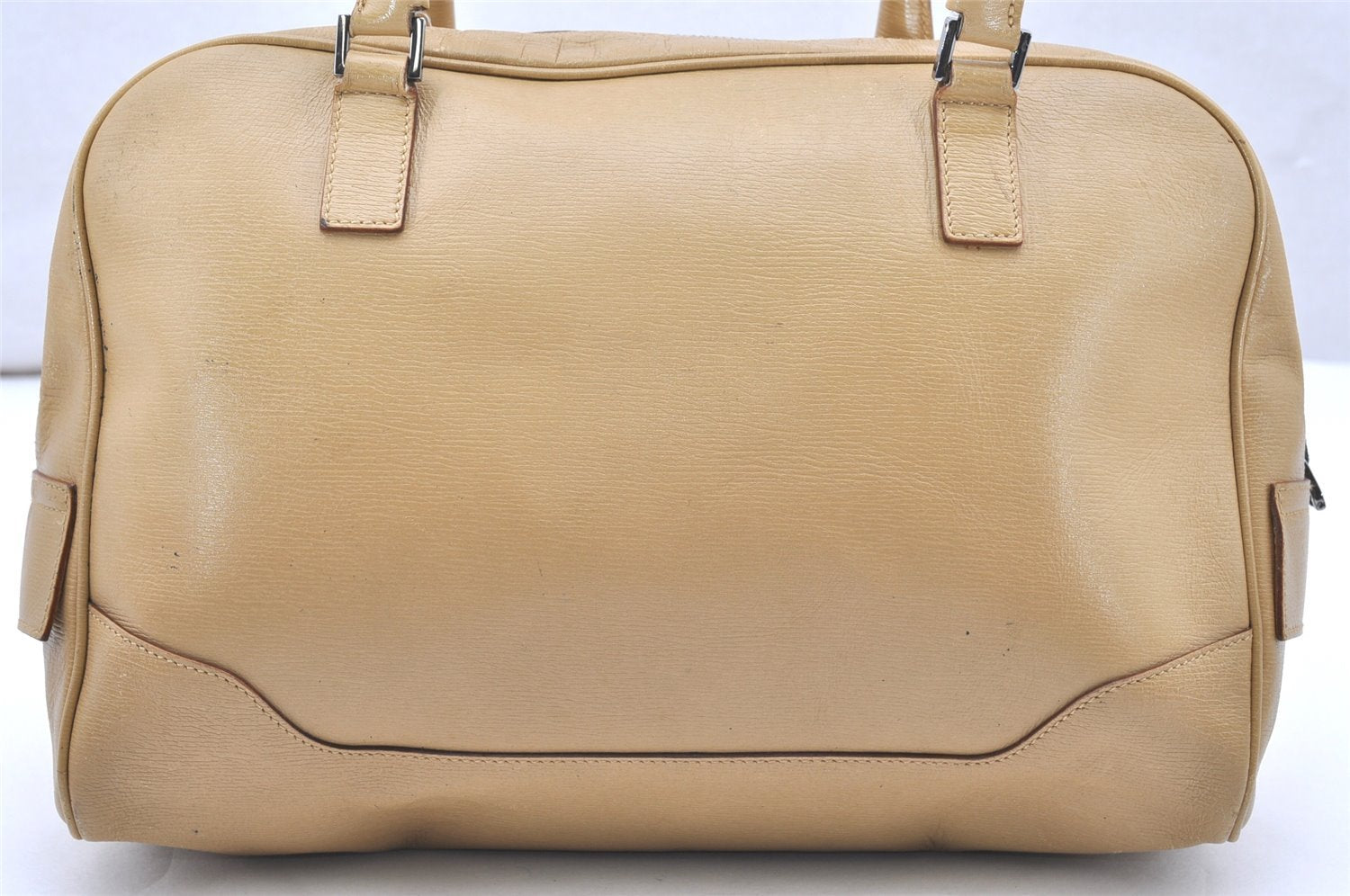 Authentic GUCCI Vintage Shoulder Hand Bag Purse Leather 0021115 Beige 6013K