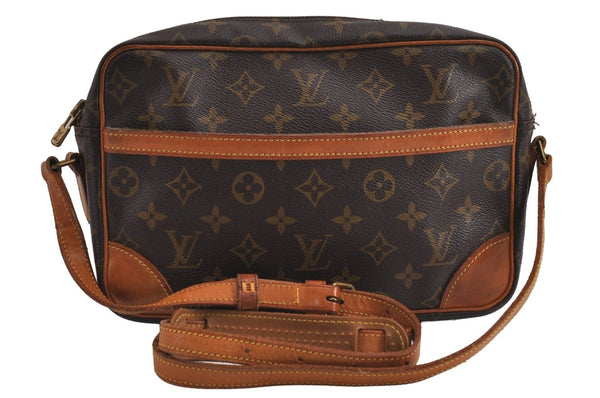 Authentic Louis Vuitton Monogram Trocadero 27 Shoulder Cross Bag M51274 LV 6015J