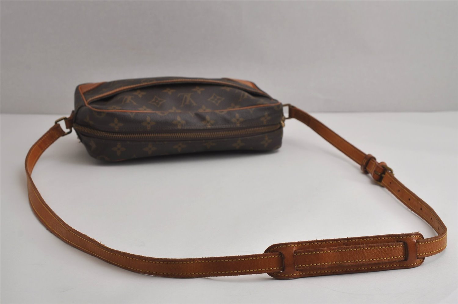 Authentic Louis Vuitton Monogram Trocadero 27 Shoulder Cross Bag M51274 LV 6015J