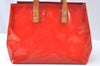 Authentic Louis Vuitton Vernis Reade PM Hand Bag Red M91088 LV 6016J