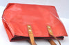 Authentic Louis Vuitton Vernis Reade PM Hand Bag Red M91088 LV 6016J