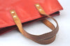 Authentic Louis Vuitton Vernis Reade PM Hand Bag Red M91088 LV 6016J