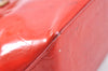 Authentic Louis Vuitton Vernis Reade PM Hand Bag Red M91088 LV 6016J