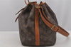 Authentic Louis Vuitton Monogram Petit Noe M42226 Shoulder Drawstring Bag 6017J