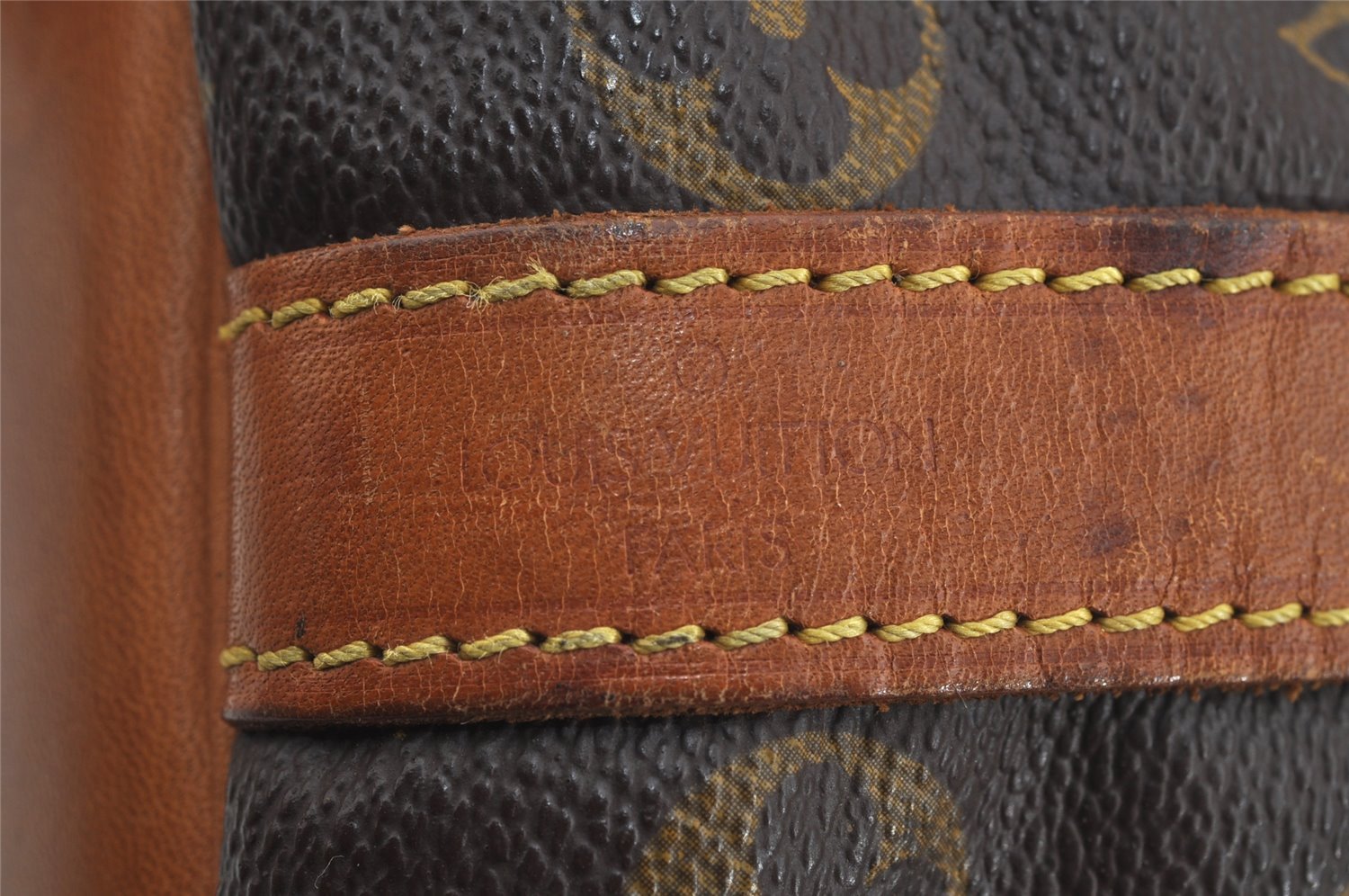 Authentic Louis Vuitton Monogram Petit Noe M42226 Shoulder Drawstring Bag 6017J