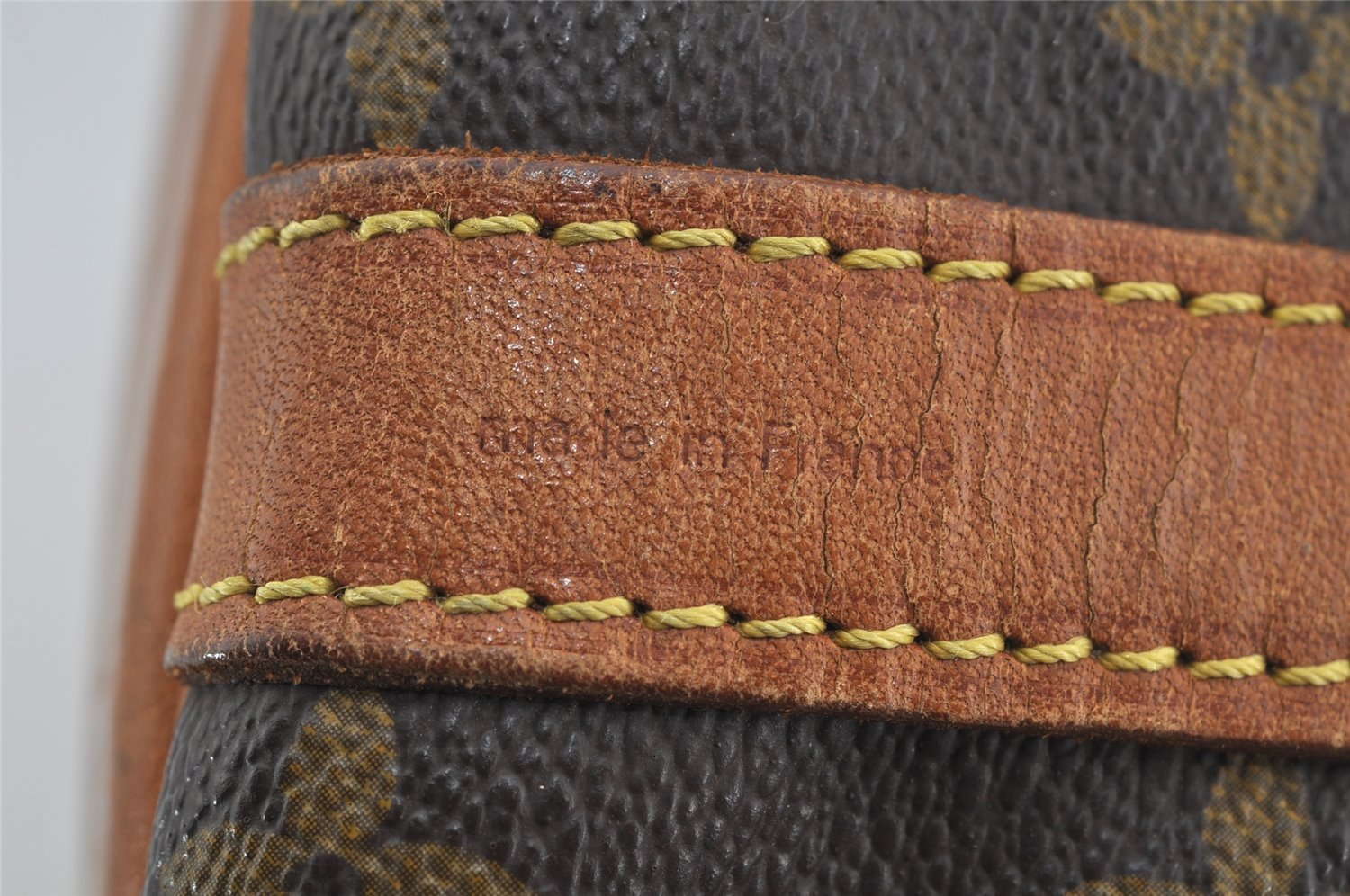 Authentic Louis Vuitton Monogram Petit Noe M42226 Shoulder Drawstring Bag 6017J