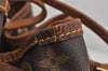 Authentic Louis Vuitton Monogram Petit Noe M42226 Shoulder Drawstring Bag 6017J