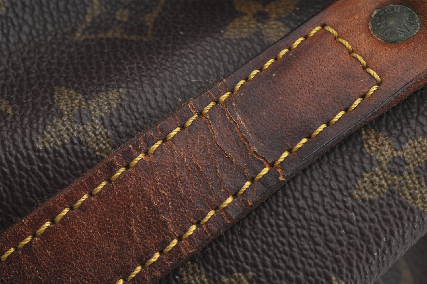 Authentic Louis Vuitton Monogram Petit Noe M42226 Shoulder Drawstring Bag 6017J