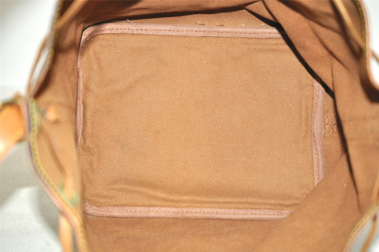 Authentic Louis Vuitton Monogram Petit Noe M42226 Shoulder Drawstring Bag 6017J