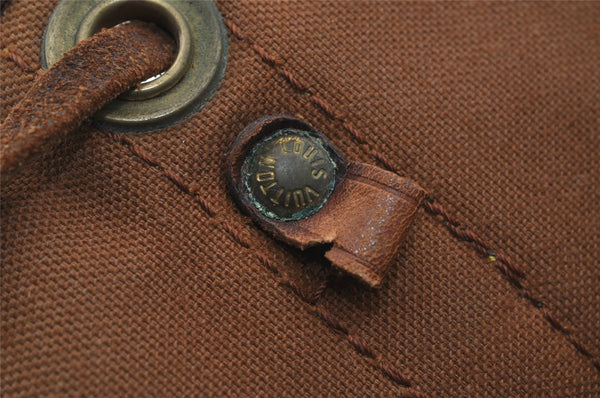 Authentic Louis Vuitton Monogram Petit Noe M42226 Shoulder Drawstring Bag 6017J