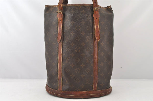 Authentic Louis Vuitton Monogram Bucket GM Shoulder Tote Bag M42236 Junk 6017K