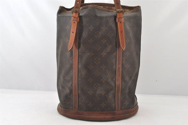 Authentic Louis Vuitton Monogram Bucket GM Shoulder Tote Bag M42236 Junk 6017K