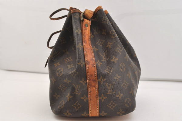 Authentic Louis Vuitton Monogram Petit Noe M42226 Shoulder Drawstring Bag 6019J