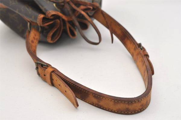 Authentic Louis Vuitton Monogram Petit Noe M42226 Shoulder Drawstring Bag 6019J