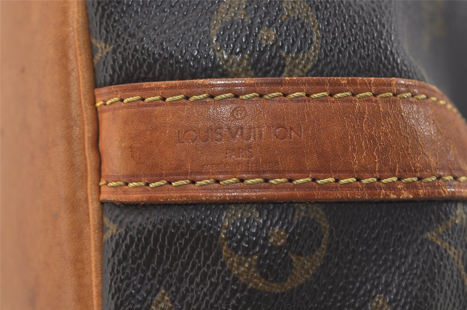 Authentic Louis Vuitton Monogram Petit Noe M42226 Shoulder Drawstring Bag 6019J