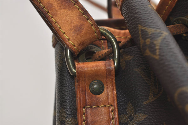 Authentic Louis Vuitton Monogram Petit Noe M42226 Shoulder Drawstring Bag 6019J