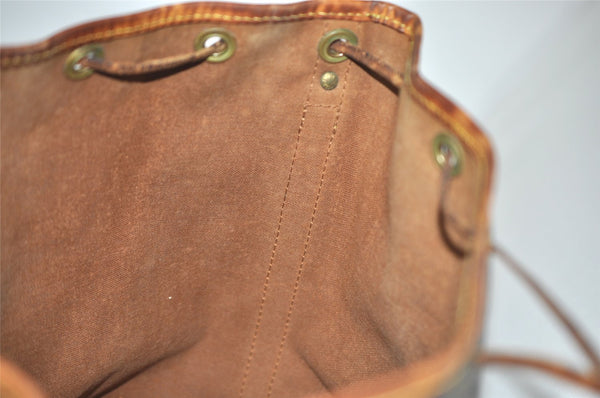 Authentic Louis Vuitton Monogram Petit Noe M42226 Shoulder Drawstring Bag 6019J