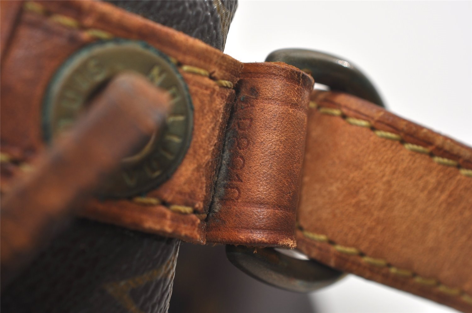 Authentic Louis Vuitton Monogram Petit Noe M42226 Shoulder Drawstring Bag 6019J