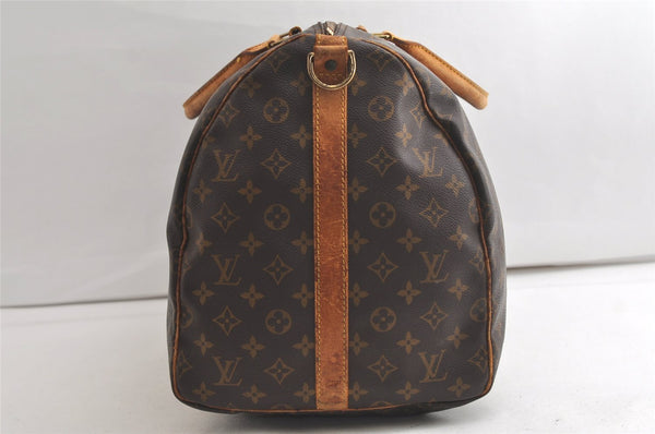 Authentic Louis Vuitton Monogram Keepall Bandouliere 55 M41414 Boston Bag 6019K