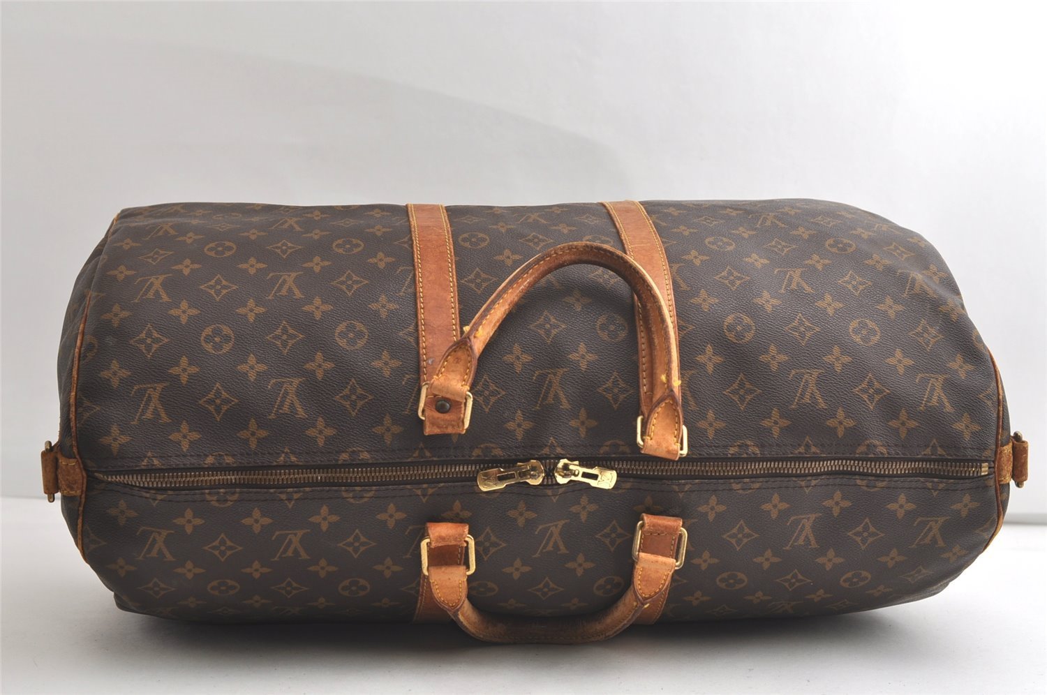 Authentic Louis Vuitton Monogram Keepall Bandouliere 55 M41414 Boston Bag 6019K