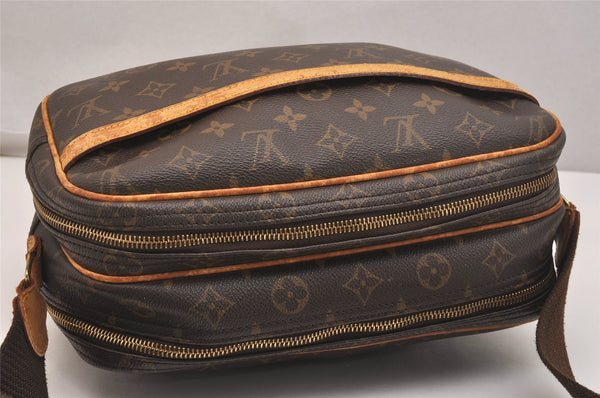 Authentic Louis Vuitton Monogram Reporter PM Shoulder Cross Bag M45254 LV 6020J