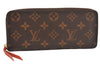 Authentic Louis Vuitton Monogram Portefeuille Clemence Wallet M60743 LV 6021K