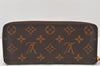 Authentic Louis Vuitton Monogram Portefeuille Clemence Wallet M60743 LV 6021K