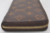 Authentic Louis Vuitton Monogram Portefeuille Clemence Wallet M60743 LV 6021K