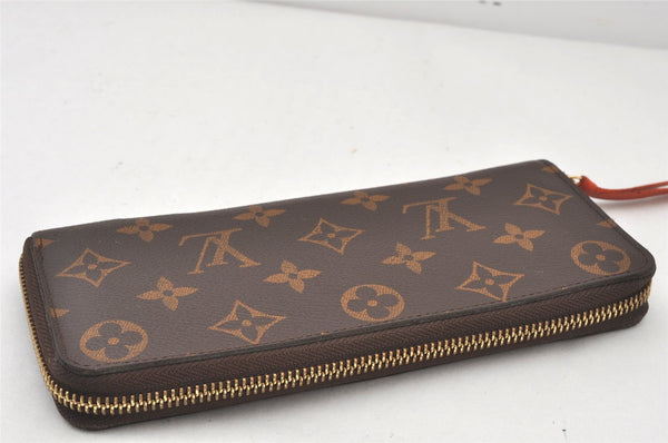 Authentic Louis Vuitton Monogram Portefeuille Clemence Wallet M60743 LV 6021K