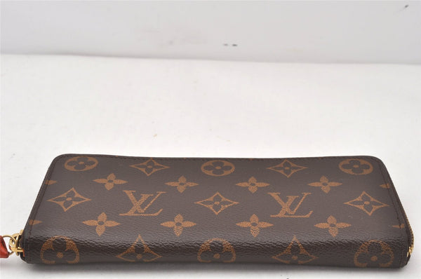 Authentic Louis Vuitton Monogram Portefeuille Clemence Wallet M60743 LV 6021K