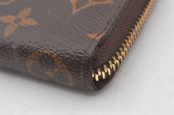 Authentic Louis Vuitton Monogram Portefeuille Clemence Wallet M60743 LV 6021K