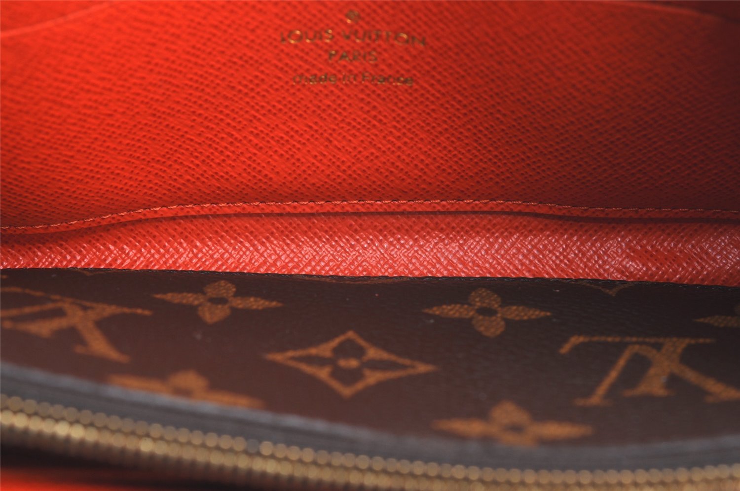 Authentic Louis Vuitton Monogram Portefeuille Clemence Wallet M60743 LV 6021K