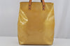 Authentic Louis Vuitton Vernis Reade MM Hand Bag Yellow M91141 LV 6022J