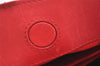 Auth Louis Vuitton New Wave Calf Skin Chain Shoulder Tote Bag M51497 Red 6023K