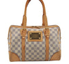 Authentic Louis Vuitton Damier Azur Berkeley Hand Boston Bag N52001 LV 6024J