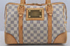 Authentic Louis Vuitton Damier Azur Berkeley Hand Boston Bag N52001 LV 6024J