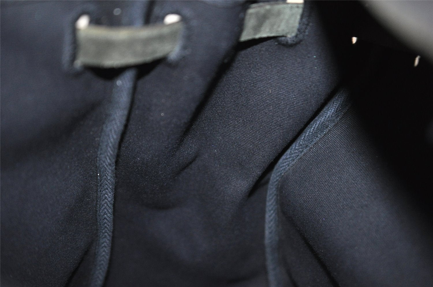 Authentic HERMES Her Bag Ado 2 In 1 2Way Backpack Canvas Leather Black 6025I