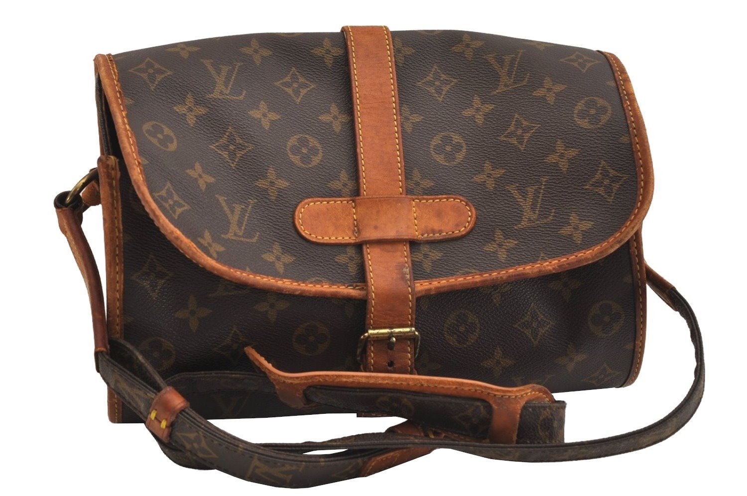 Authentic Louis Vuitton Monogram Marne Shoulder Cross Body Bag M51369 LV 6025J