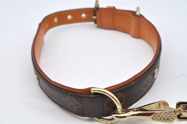 Auth Louis Vuitton Monogram Collier Baxter PM Leash Baxter MM M58072 LV 6025K