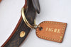 Auth Louis Vuitton Monogram Collier Baxter PM Leash Baxter MM M58072 LV 6025K