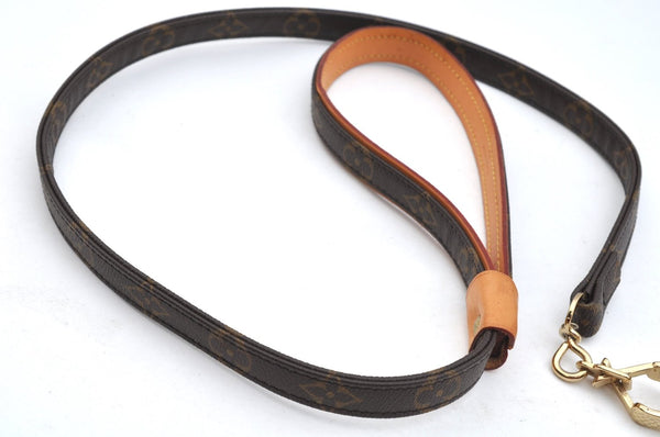 Auth Louis Vuitton Monogram Collier Baxter PM Leash Baxter MM M58072 LV 6025K