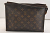 Authentic Louis Vuitton Monogram Poche Toilette 26 Pouch Old Model Junk 6026J