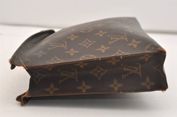 Authentic Louis Vuitton Monogram Poche Toilette 26 Pouch Old Model Junk 6026J