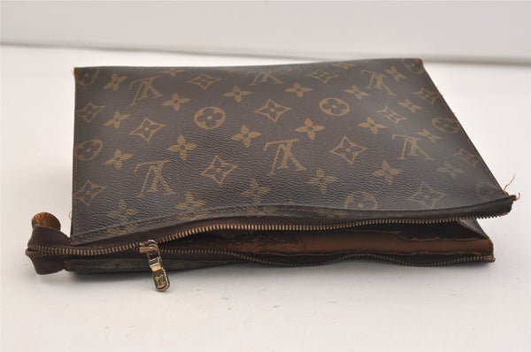 Authentic Louis Vuitton Monogram Poche Toilette 26 Pouch Old Model Junk 6026J