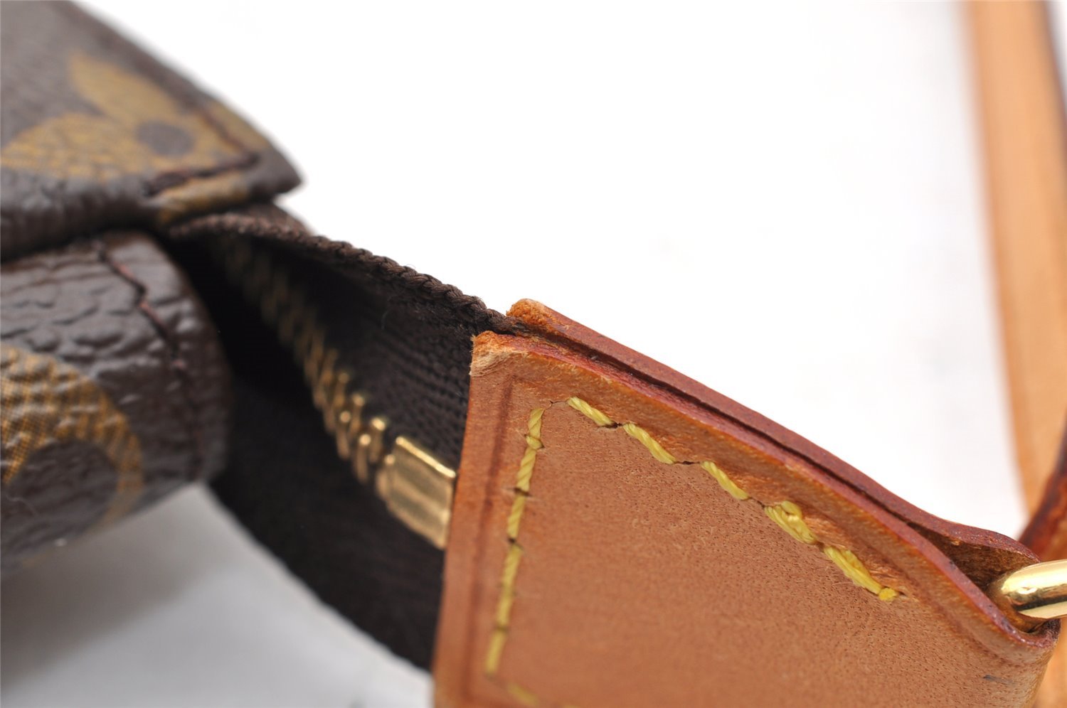 Authentic Louis Vuitton Monogram Pochette Accessoires Pouch M51980 LV 6027I