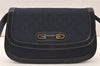 Authentic GUCCI Shoulder Cross Body Bag Purse GG Canvas Leather Navy 6027K