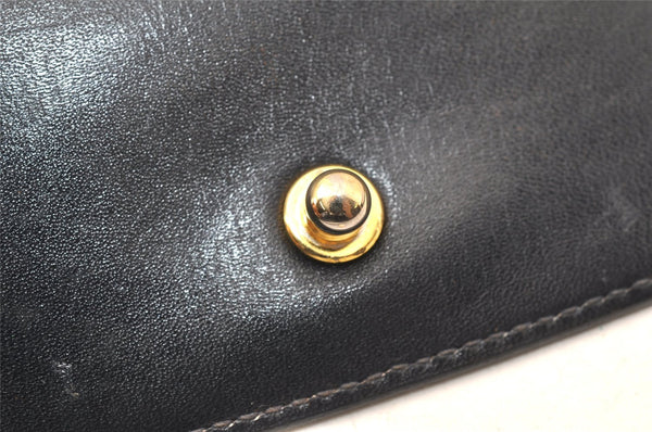 Authentic GUCCI Shoulder Cross Body Bag Purse GG Canvas Leather Navy 6027K