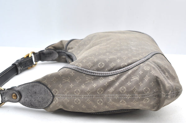 Auth Louis Vuitton Monogram Mini Lin Manon MM Shoulder Bag Gray M95618 LV 6028H