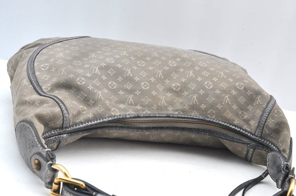 Auth Louis Vuitton Monogram Mini Lin Manon MM Shoulder Bag Gray M95618 LV 6028H
